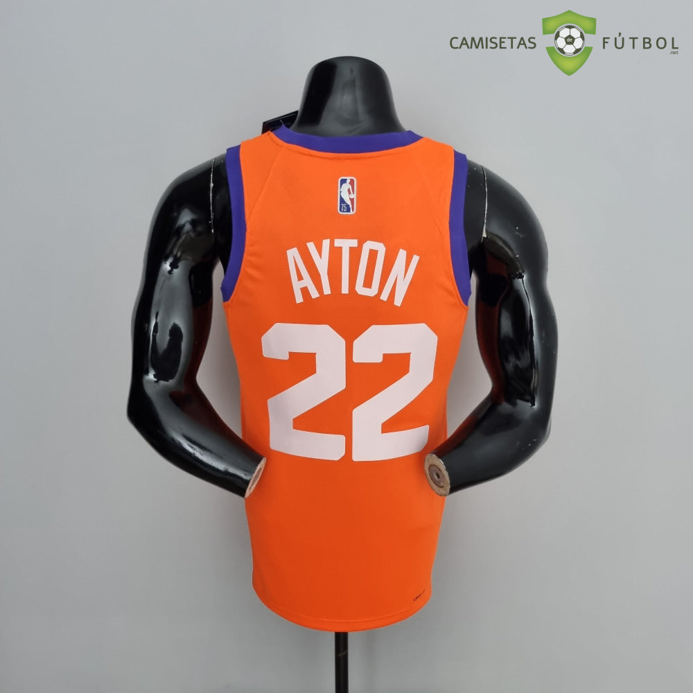 Camiseta Phoenix Suns 21-22 - Deandre Ayton 22 Naranja Nba