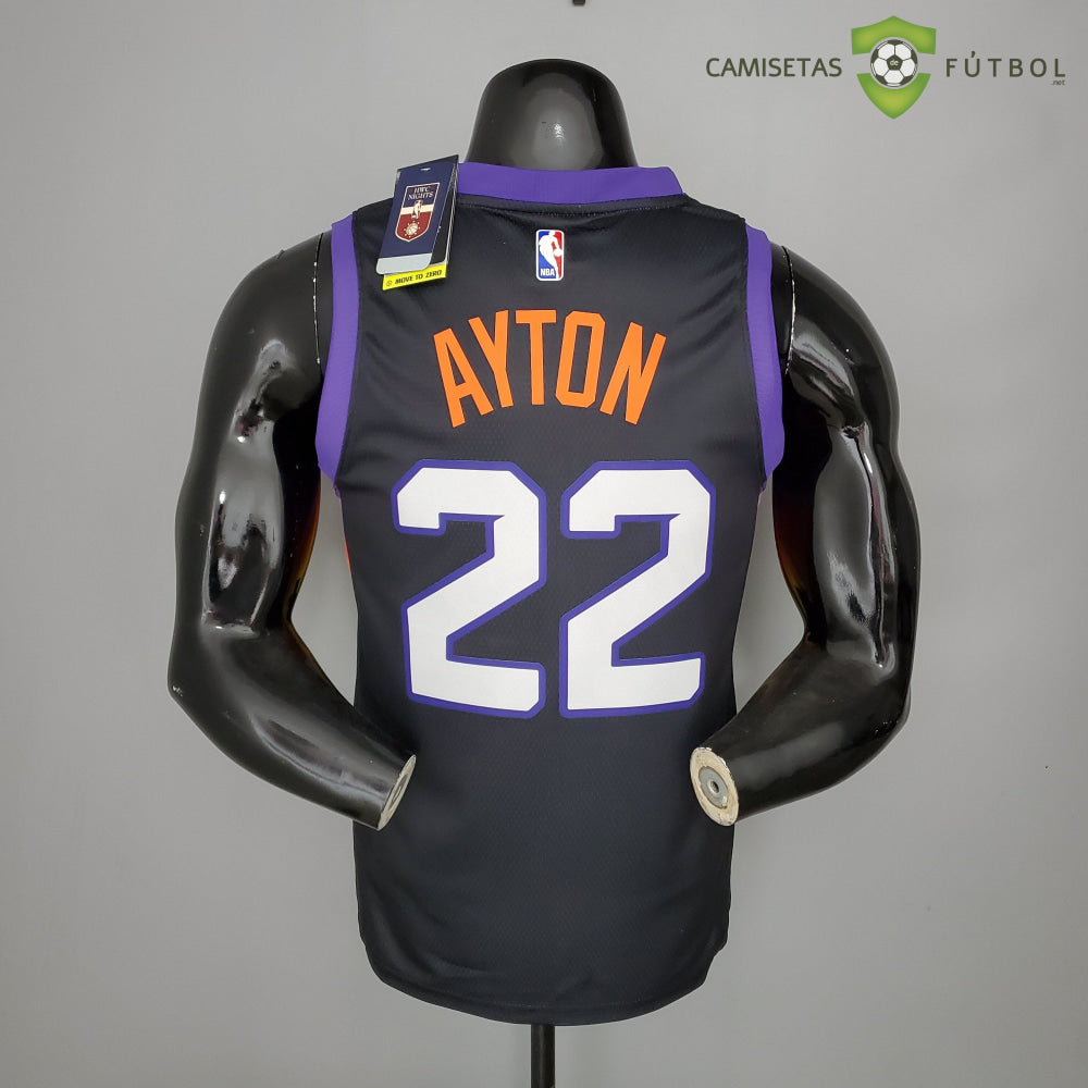Camiseta Phoenix Suns 21-22 - Deandre Ayton 22 Negro Nba