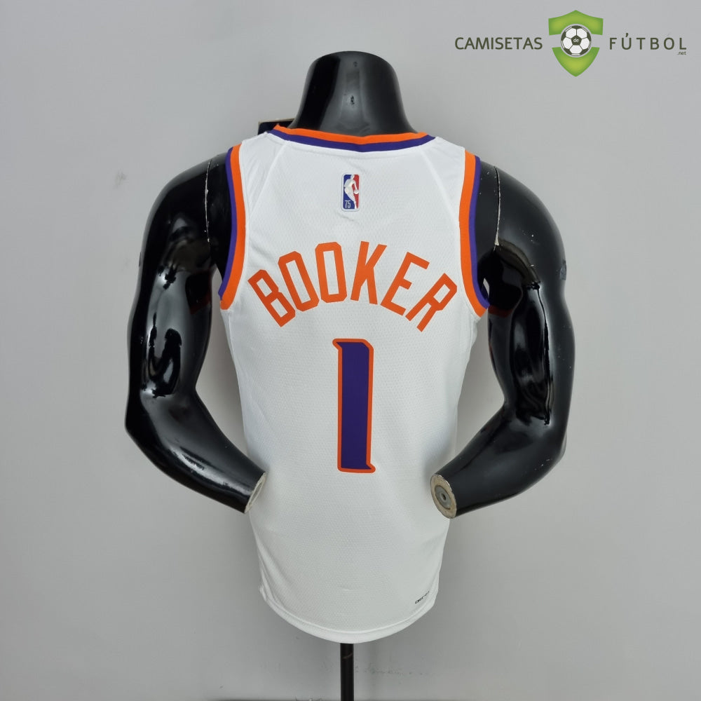 Camiseta Phoenix Suns 21-22 - Devin Booker 1 Blanco Nba