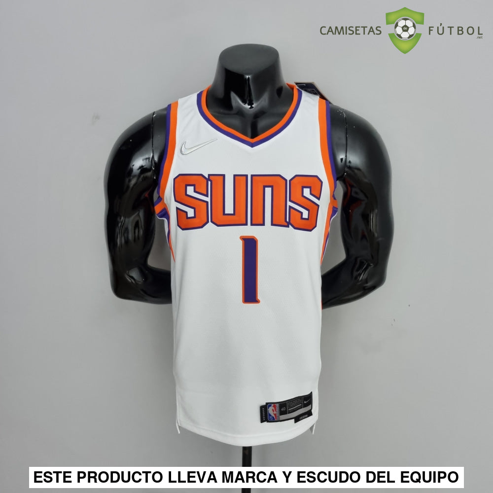 Camiseta Phoenix Suns 21-22 - Devin Booker 1 Blanco Nba