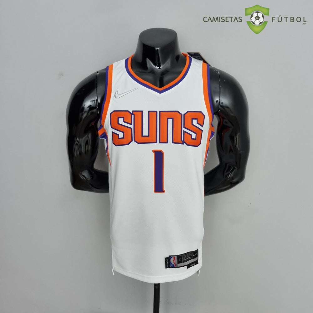 Camiseta Phoenix Suns 21-22 - Devin Booker 1 Blanco Nba