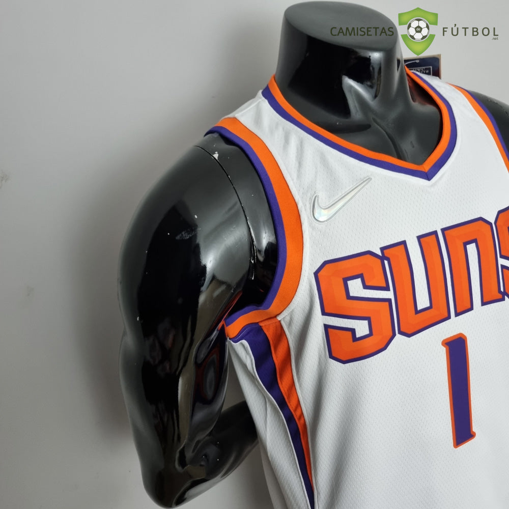 Camiseta Phoenix Suns 21-22 - Devin Booker 1 Blanco Nba