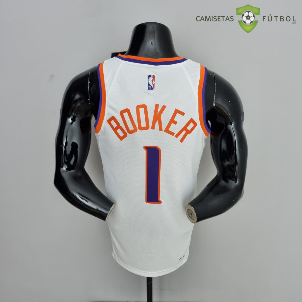 Camiseta Phoenix Suns 21-22 - Devin Booker 1 Blanco Nba
