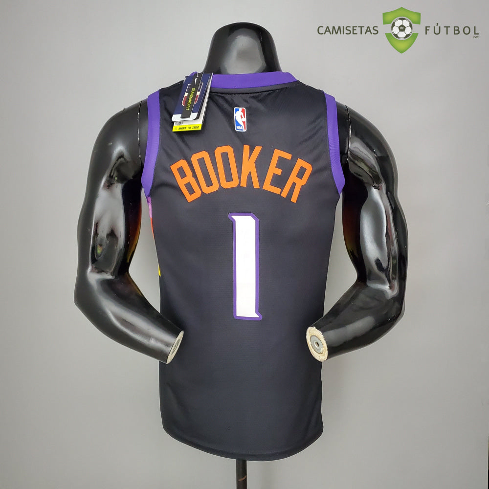 Camiseta Phoenix Suns 21-22 - Devin Booker 1 Negro Nba