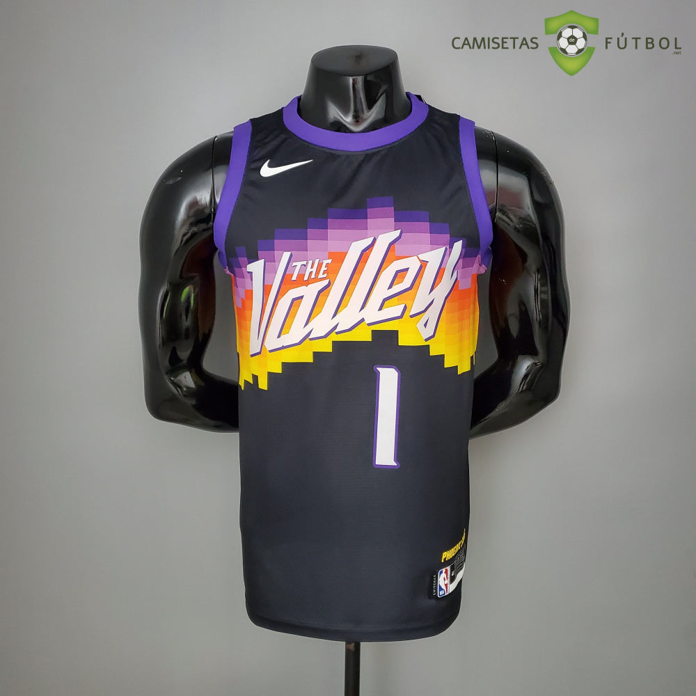 Camiseta Phoenix Suns 21-22 - Devin Booker 1 Negro Nba