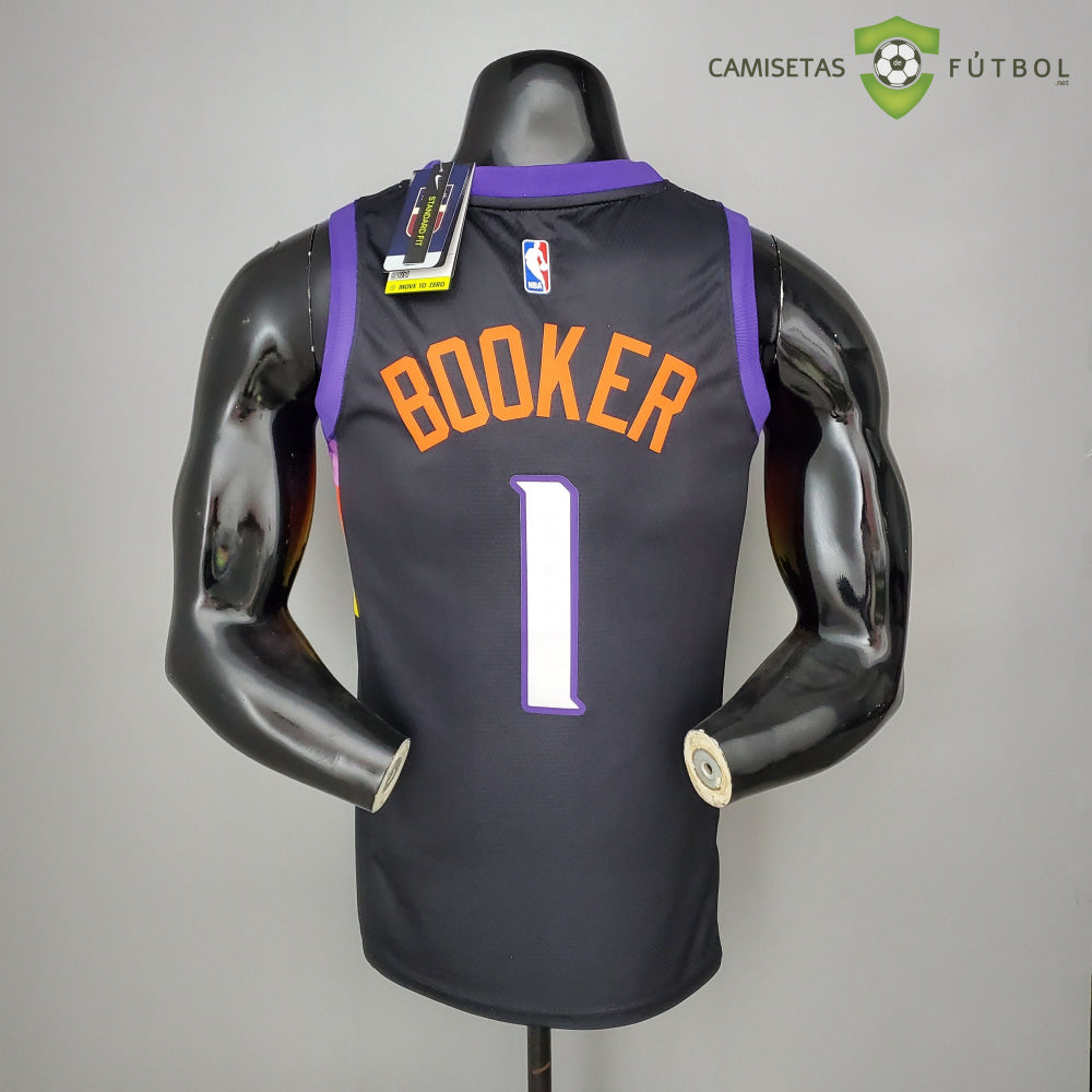Camiseta Phoenix Suns 21-22 - Devin Booker 1 Negro Nba