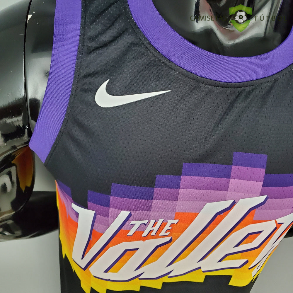 Camiseta Phoenix Suns 21-22 - Devin Booker 1 Negro Nba