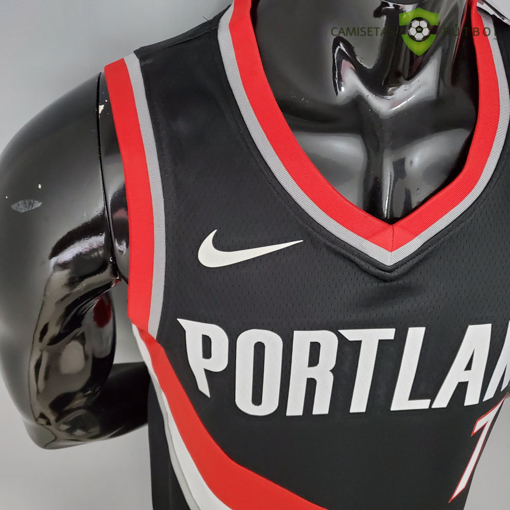 Camiseta Portland Trail Blazers 21-22 - Brandon Roy 7 Negro Rojo Nba