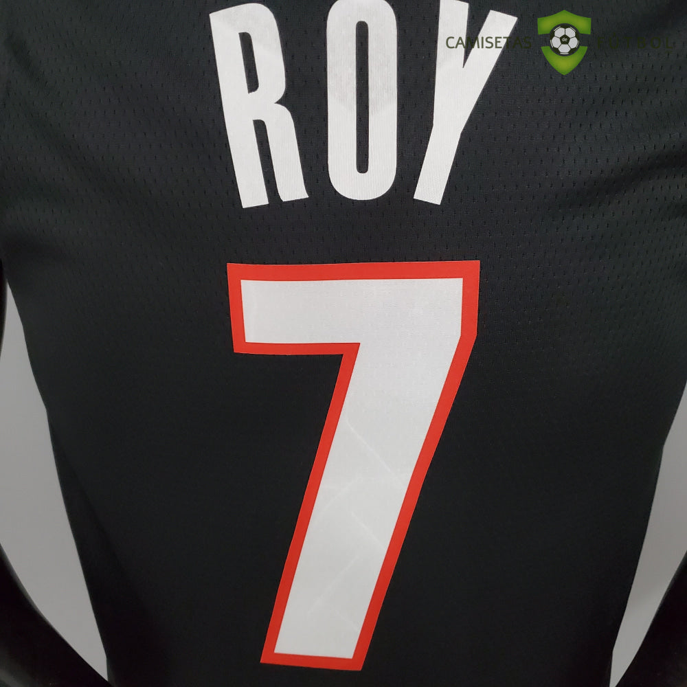 Camiseta Portland Trail Blazers 21-22 - Brandon Roy 7 Negro Rojo Nba