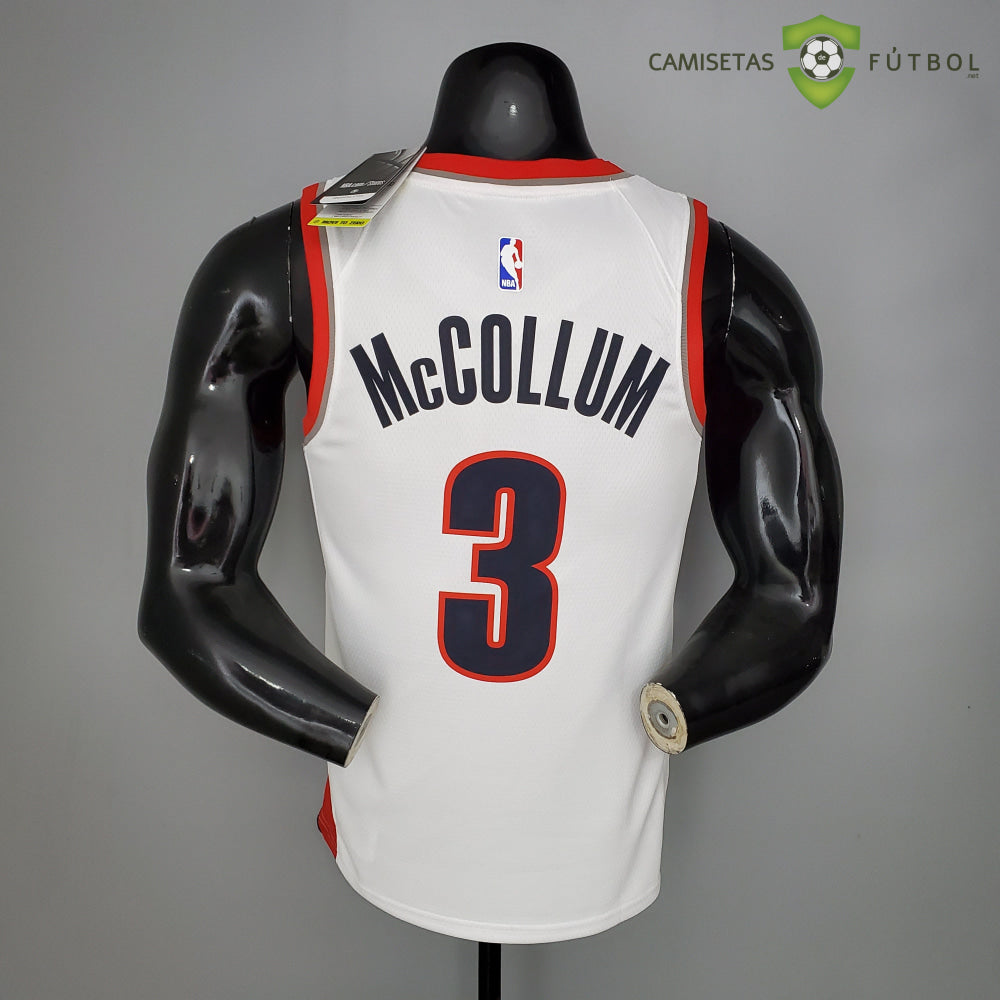 Camiseta Portland Trail Blazers 21-22 - C. J. Mccollum 3 Blanco Nba