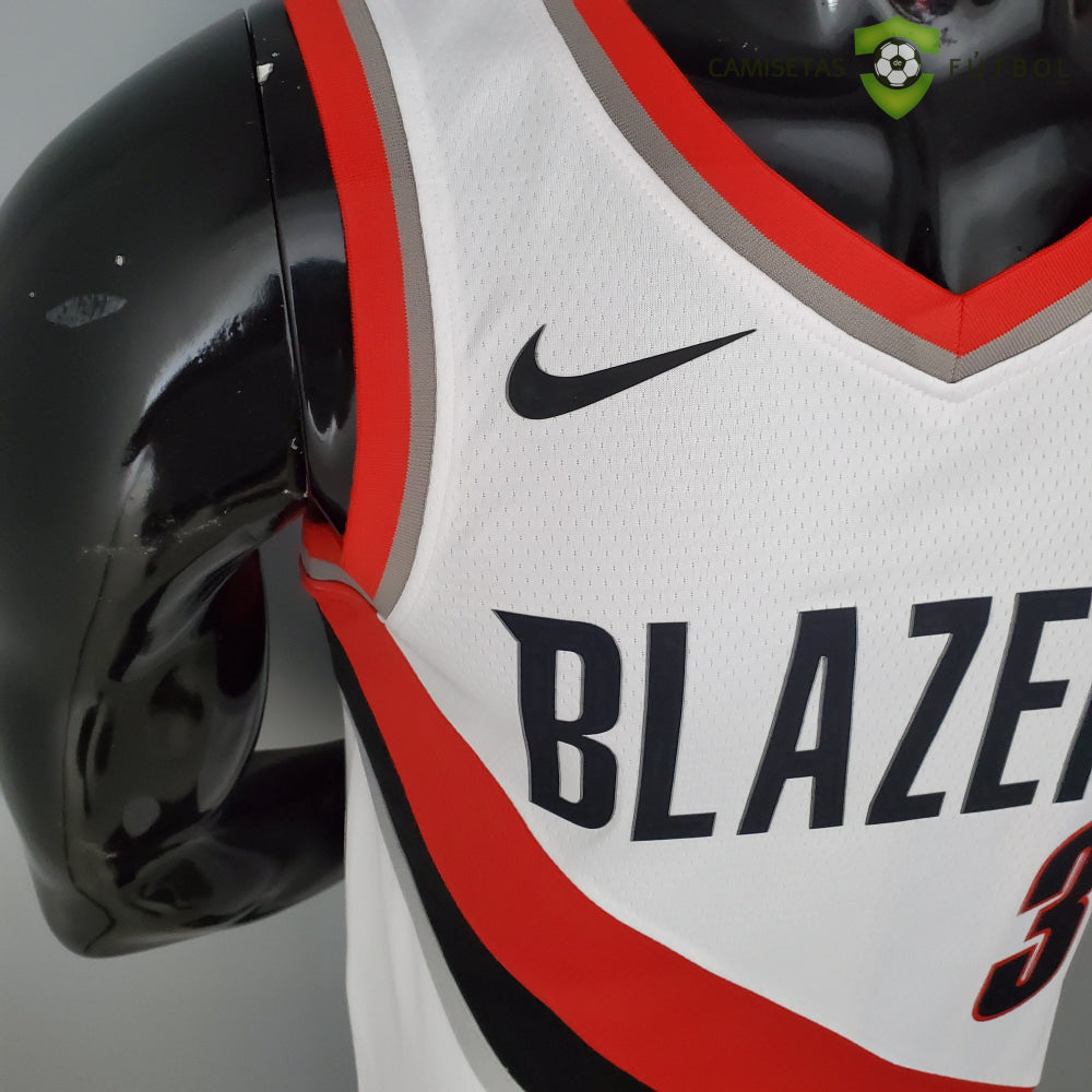 Camiseta Portland Trail Blazers 21-22 - C. J. Mccollum 3 Blanco Nba