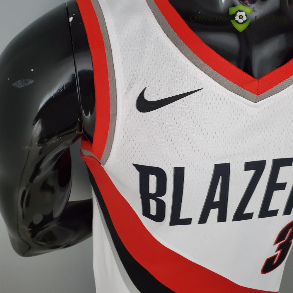 Camiseta Portland Trail Blazers 21-22 - C. J. Mccollum 3 Blanco Nba