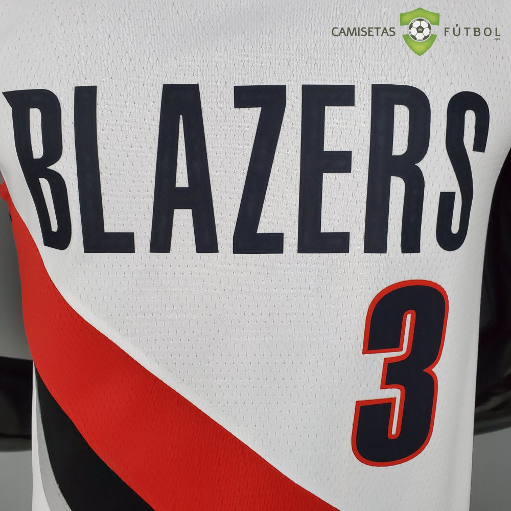 Camiseta Portland Trail Blazers 21-22 - C. J. Mccollum 3 Blanco Nba