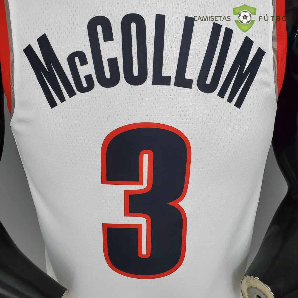 Camiseta Portland Trail Blazers 21-22 - C. J. Mccollum 3 Blanco Nba