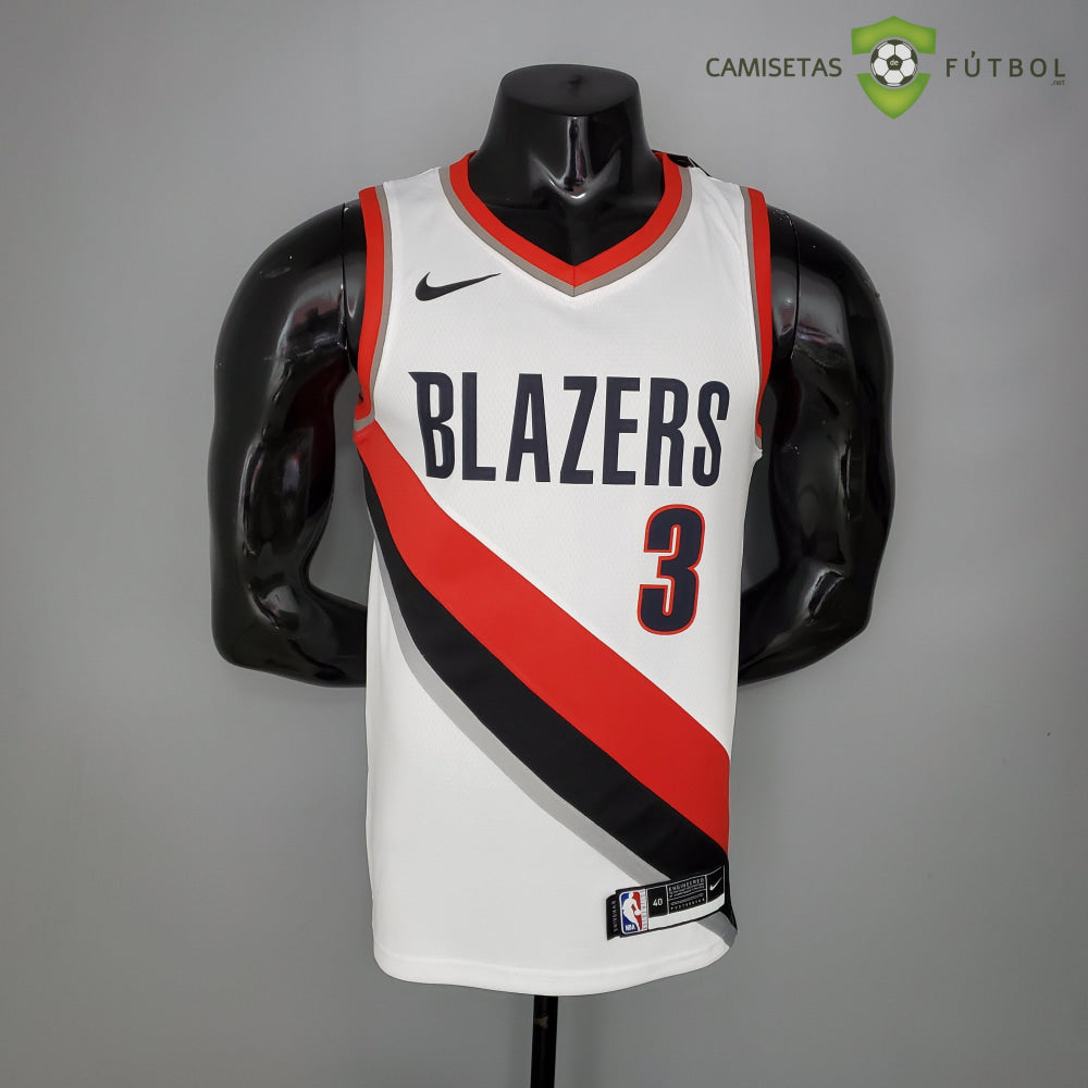 Camiseta Portland Trail Blazers 21-22 - C. J. Mccollum 3 Blanco Nba