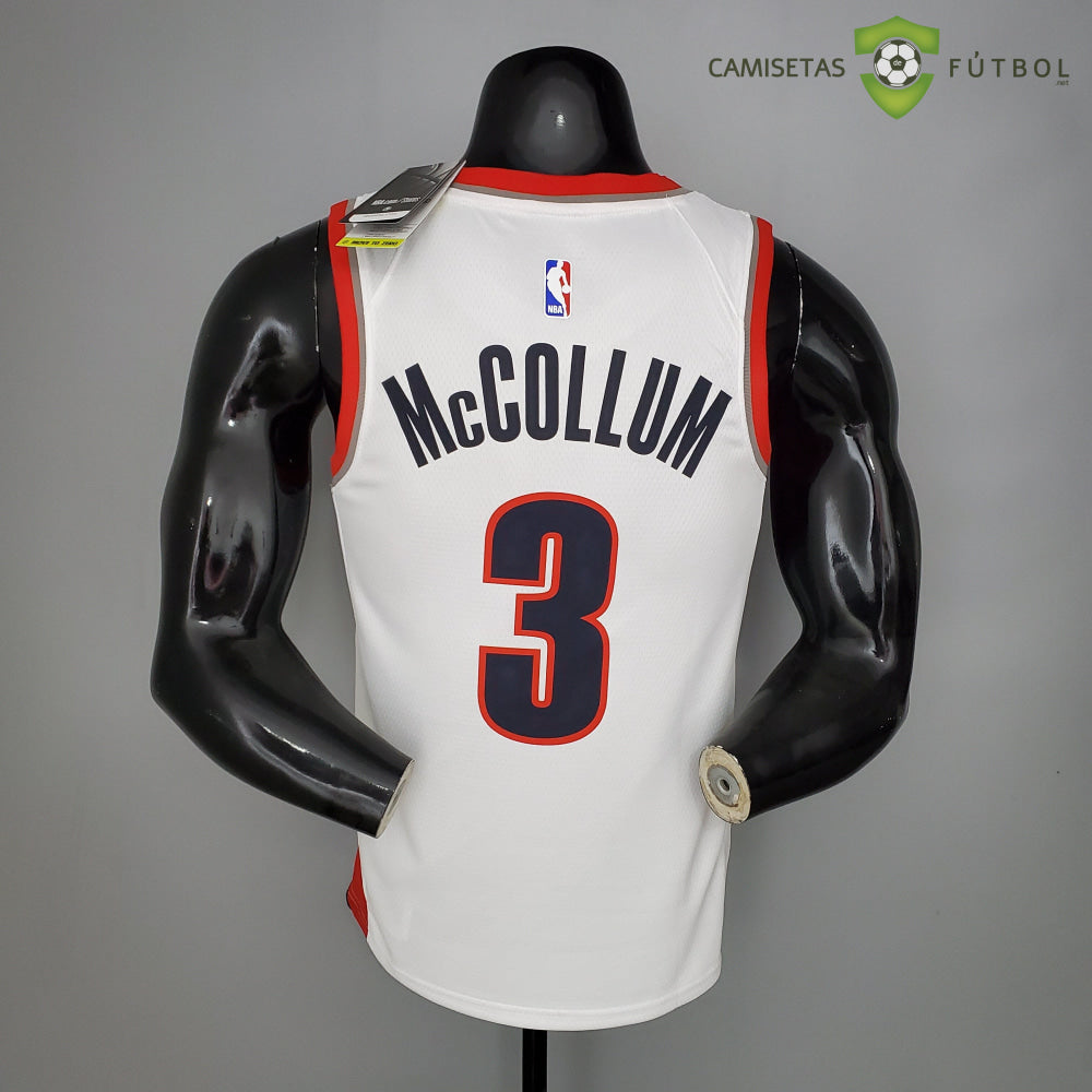 Camiseta Portland Trail Blazers 21-22 - C. J. Mccollum 3 Blanco Nba