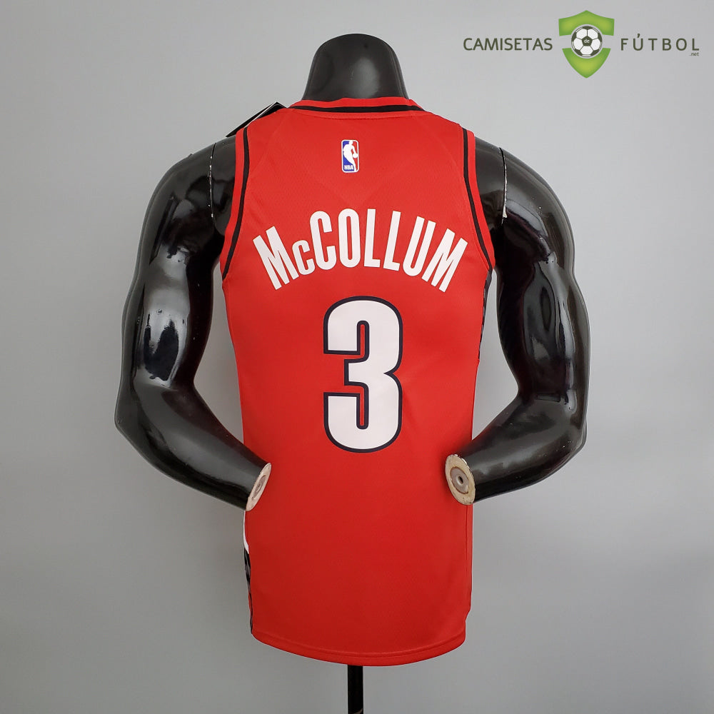 Camiseta Portland Trail Blazers 21-22 - C. J. Mccollum 3 Rojo Nba