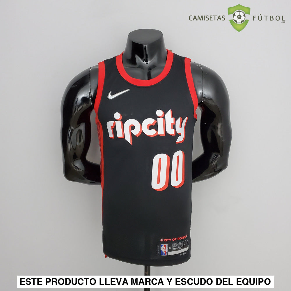 Camiseta Portland Trail Blazers 21-22 - Carmelo Anthony 00 Negro Nba