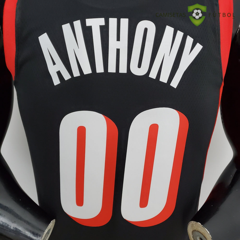 Camiseta Portland Trail Blazers 21-22 - Carmelo Anthony 00 Negro Nba
