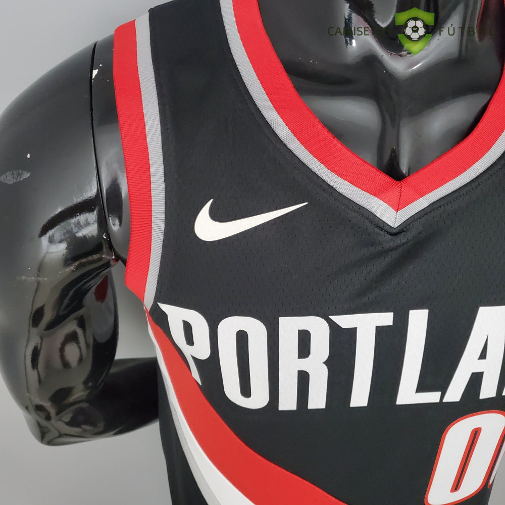 Camiseta Portland Trail Blazers 21-22 - Carmelo Anthony 00 Negro Rojo Nba
