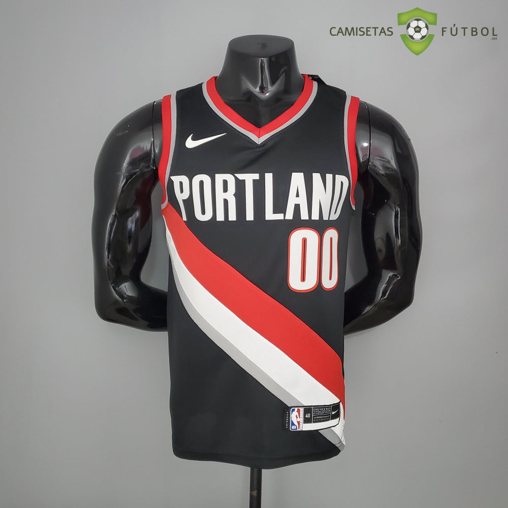 Camiseta Portland Trail Blazers 21-22 - Carmelo Anthony 00 Negro Rojo Nba