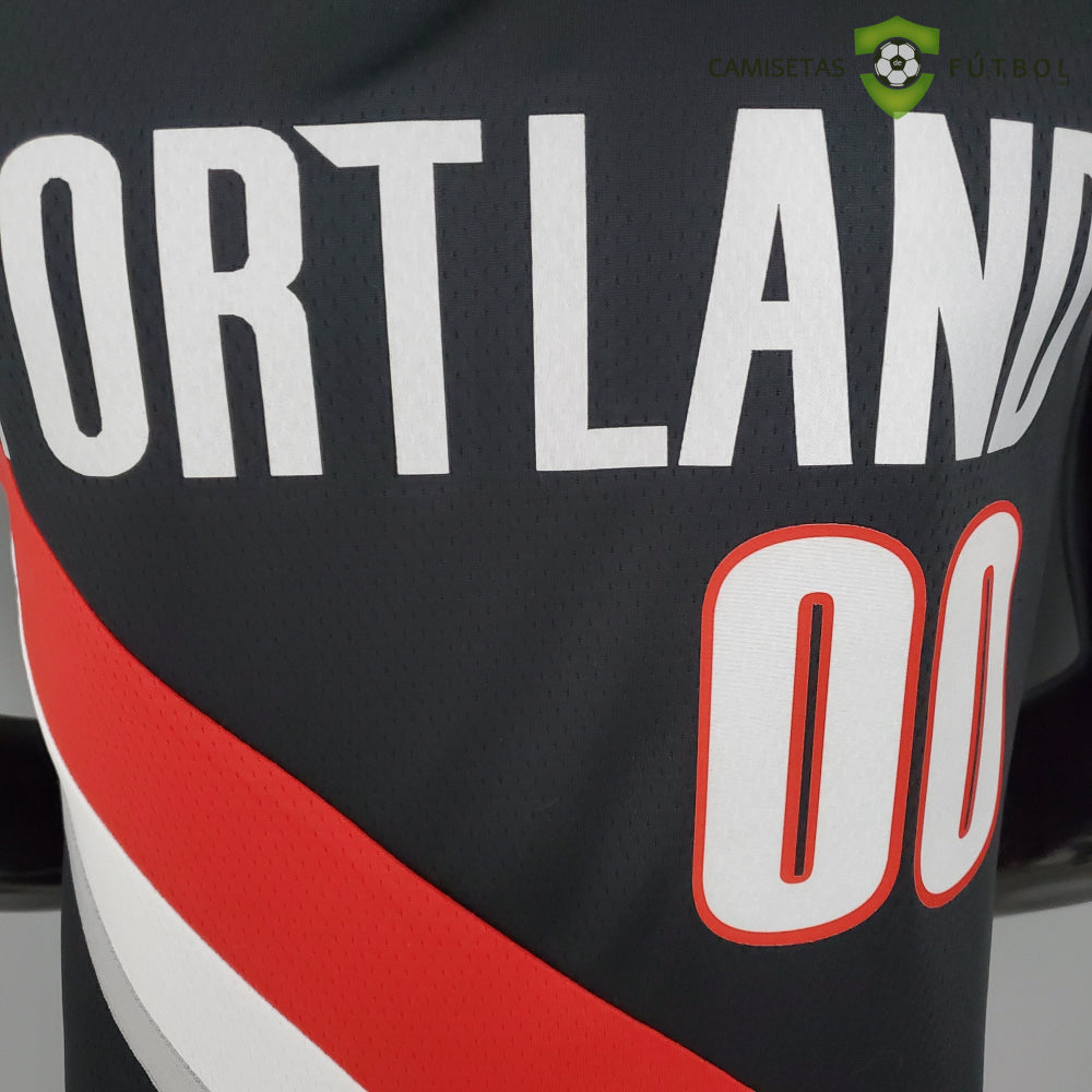 Camiseta Portland Trail Blazers 21-22 - Carmelo Anthony 00 Negro Rojo Nba