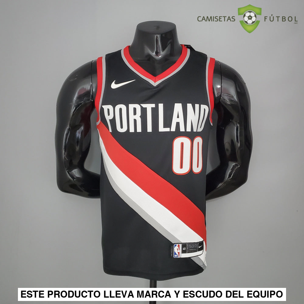 Camiseta Portland Trail Blazers 21-22 - Carmelo Anthony 00 Negro Rojo Nba