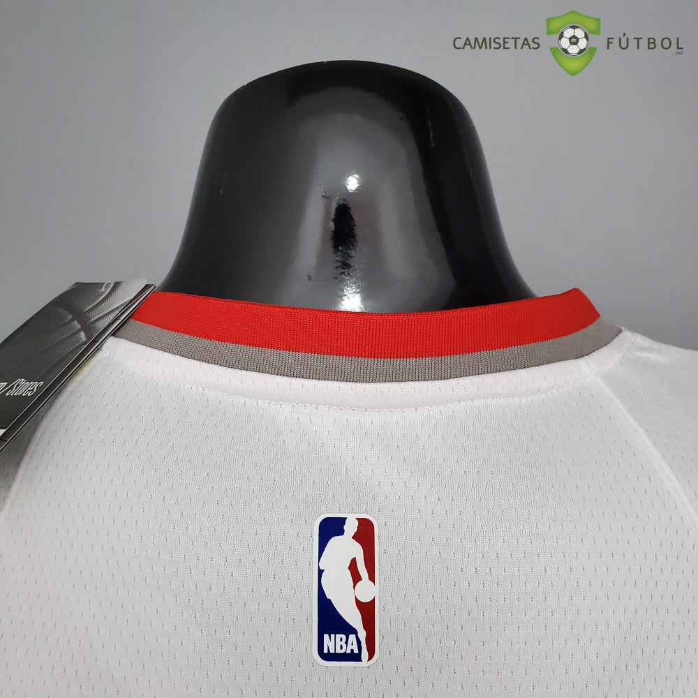 Camiseta Portland Trail Blazers 21-22 - Damian Lillard 0 Blanco Nba