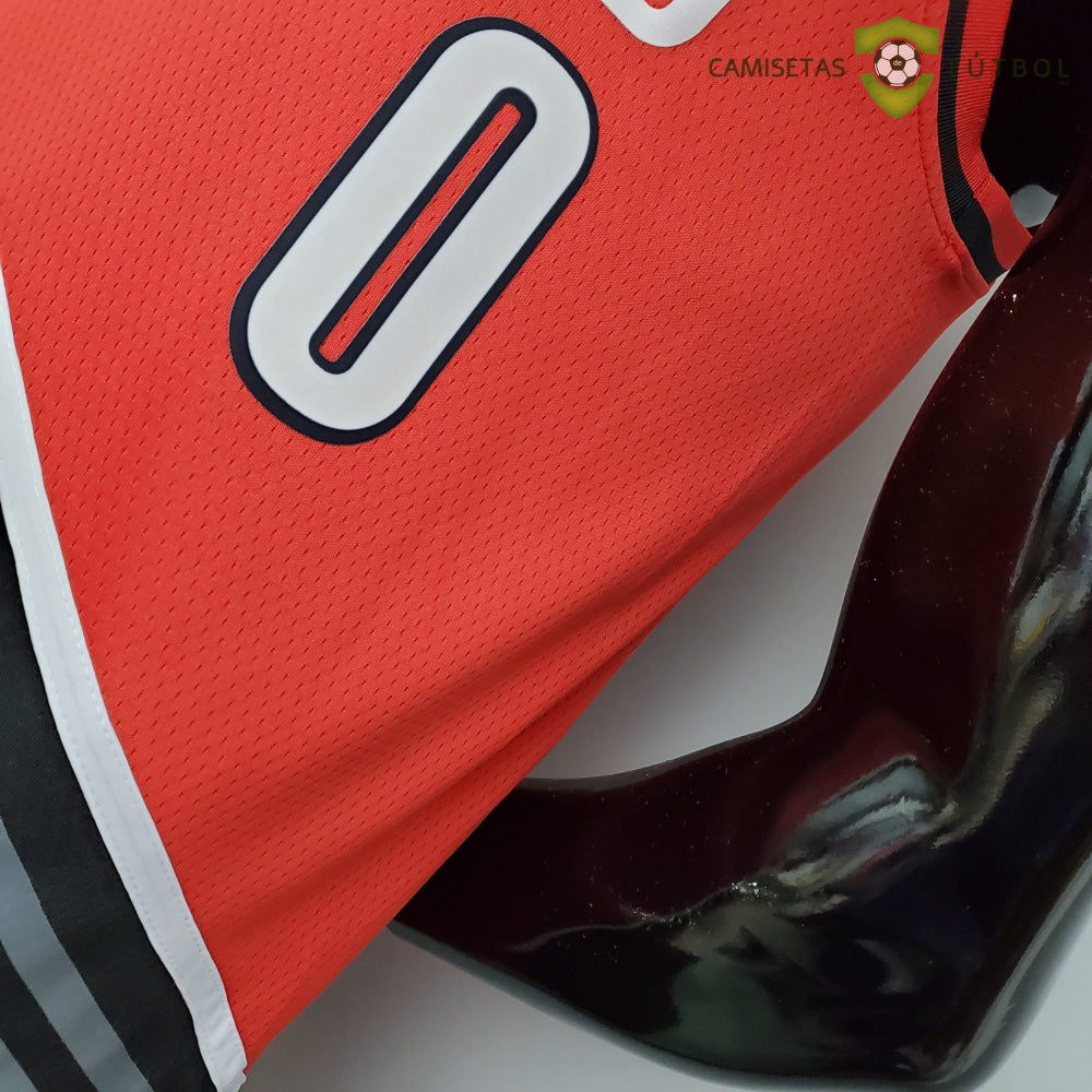 Camiseta Portland Trail Blazers 21-22 - Damian Lillard 0 Rojo Nba