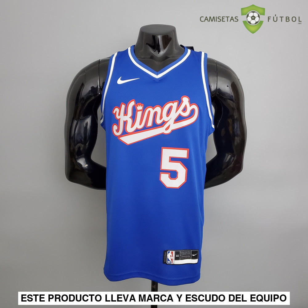Camiseta Sacramento Kings 21-22 - Deaaron Fox 5 Azul Nba