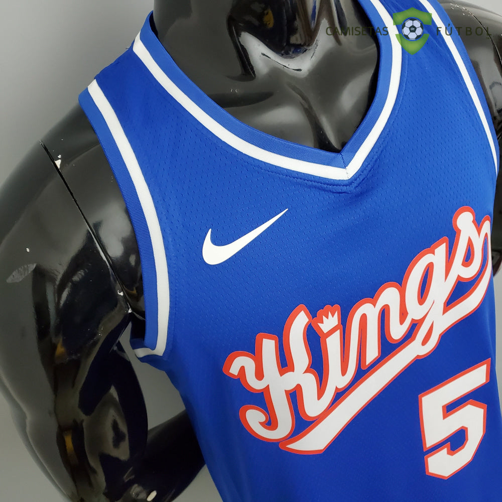 Camiseta Sacramento Kings 21-22 - Deaaron Fox 5 Azul Nba