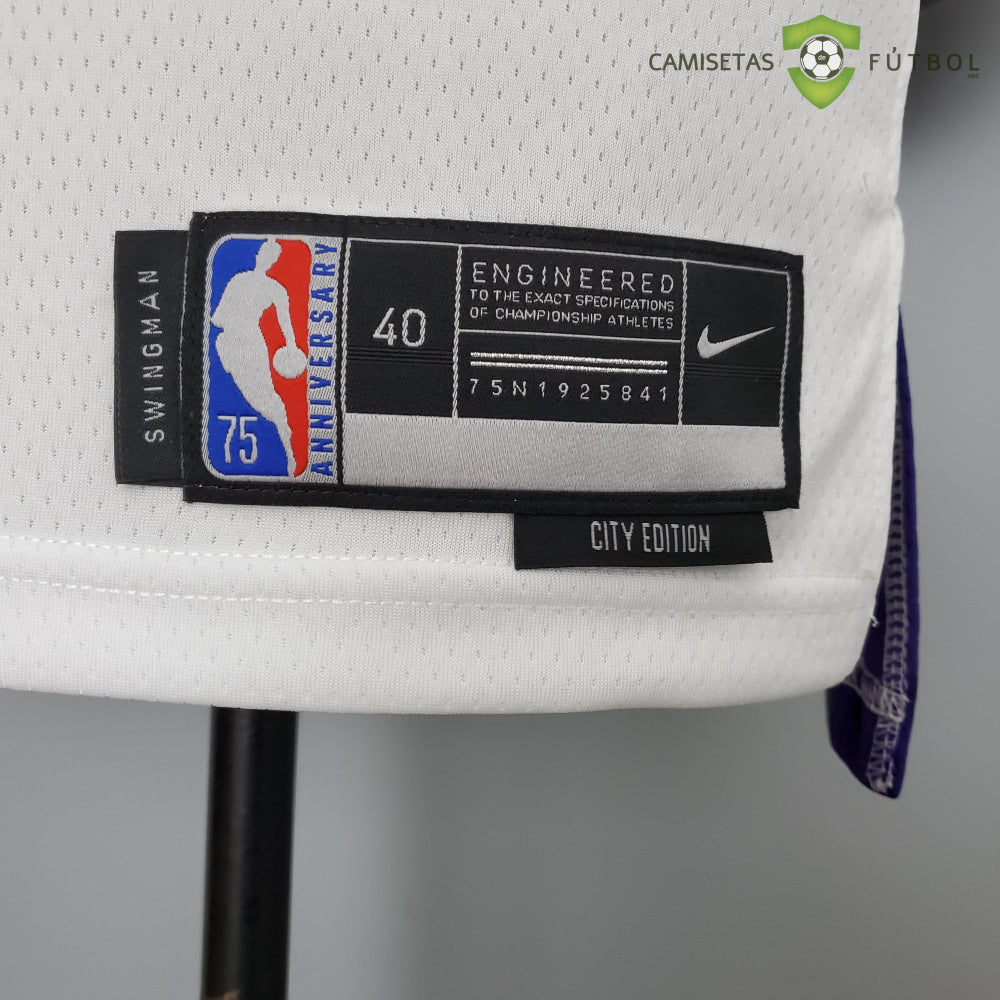 Camiseta Sacramento Kings 21-22 - Deaaron Fox 5 Blanco Nba