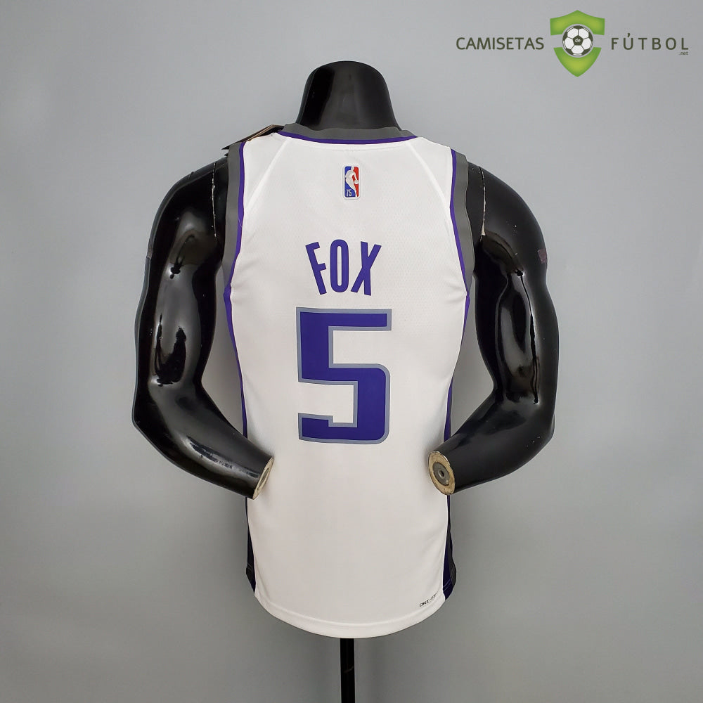 Camiseta Sacramento Kings 21-22 - Deaaron Fox 5 Blanco Nba