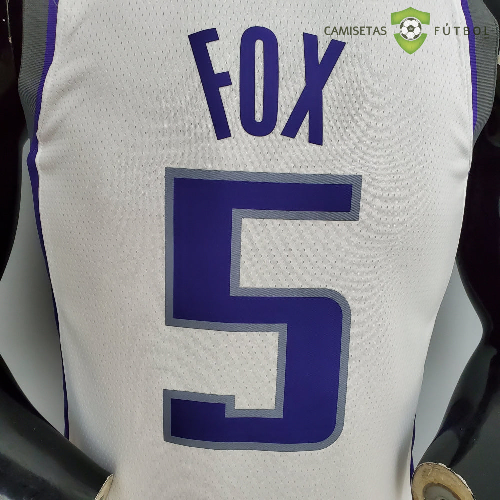 Camiseta Sacramento Kings 21-22 - Deaaron Fox 5 Blanco Nba