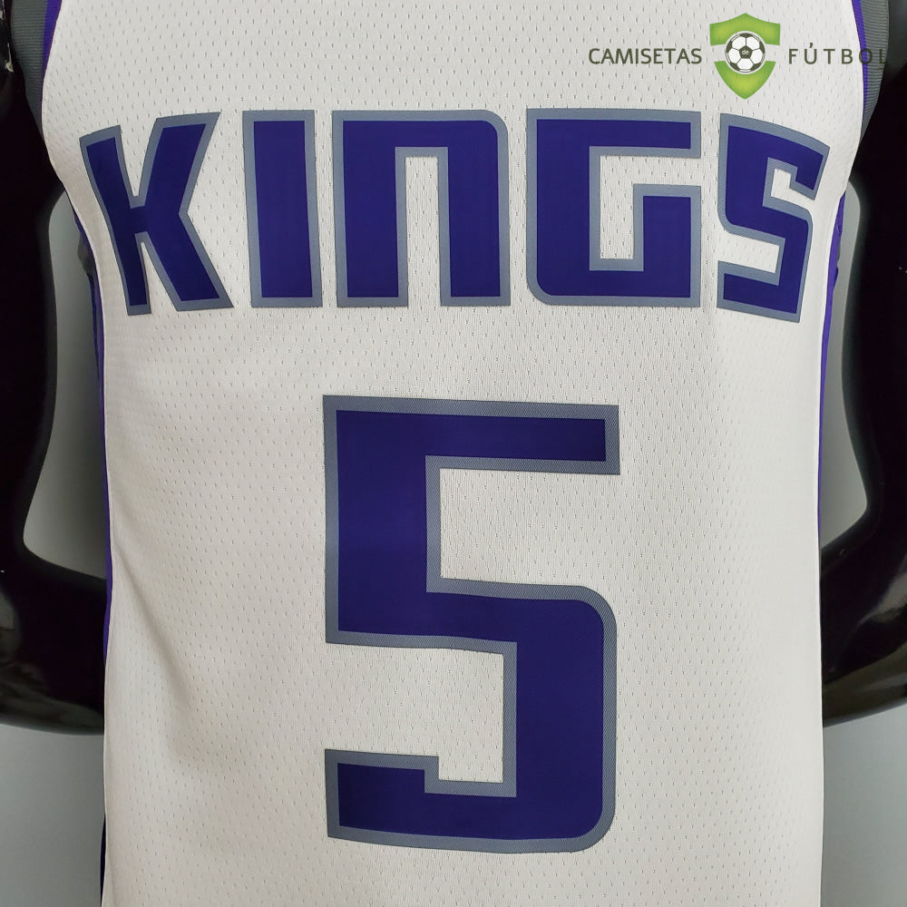 Camiseta Sacramento Kings 21-22 - Deaaron Fox 5 Blanco Nba