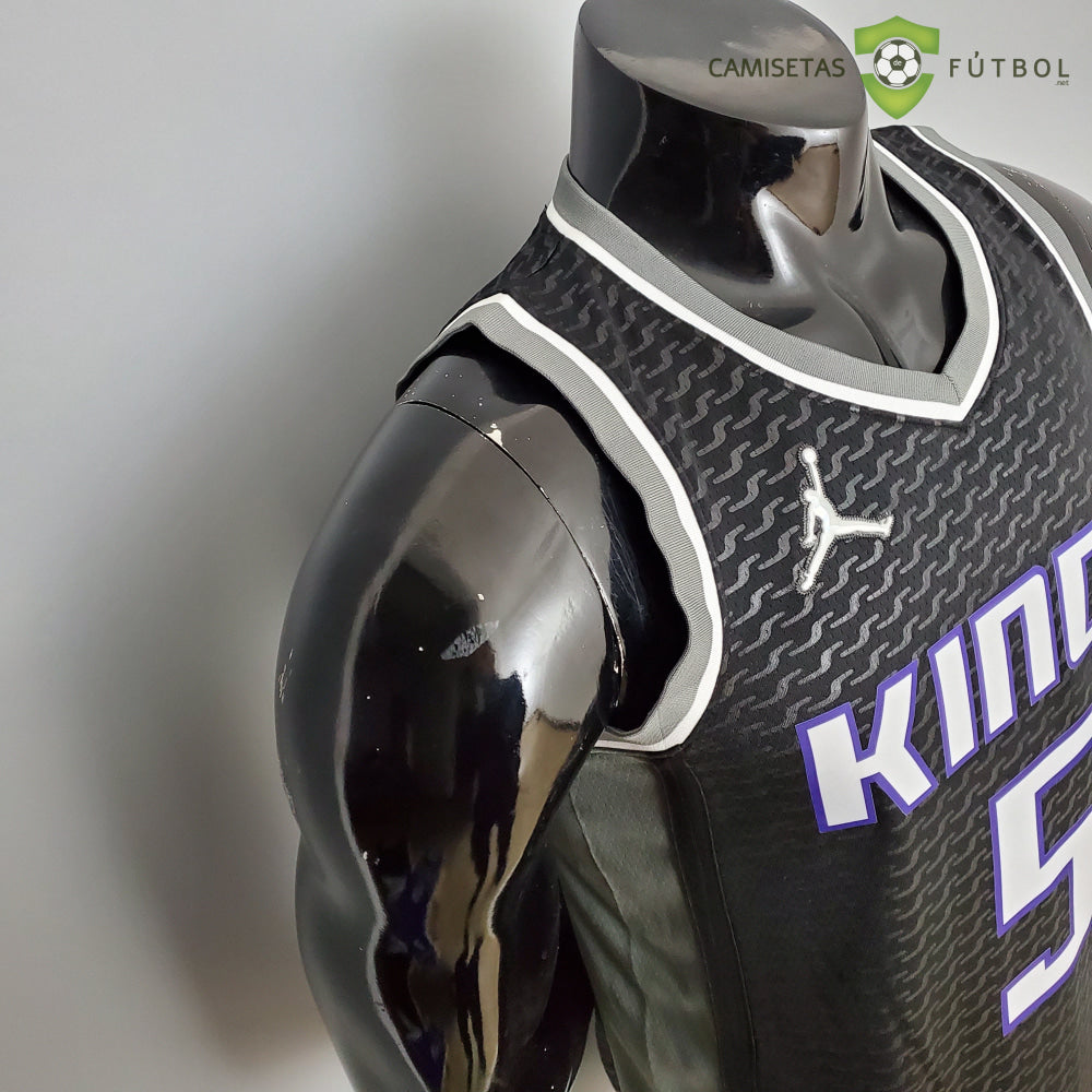 Camiseta Sacramento Kings 21-22 - Deaaron Fox 5 Negro Gris Nba