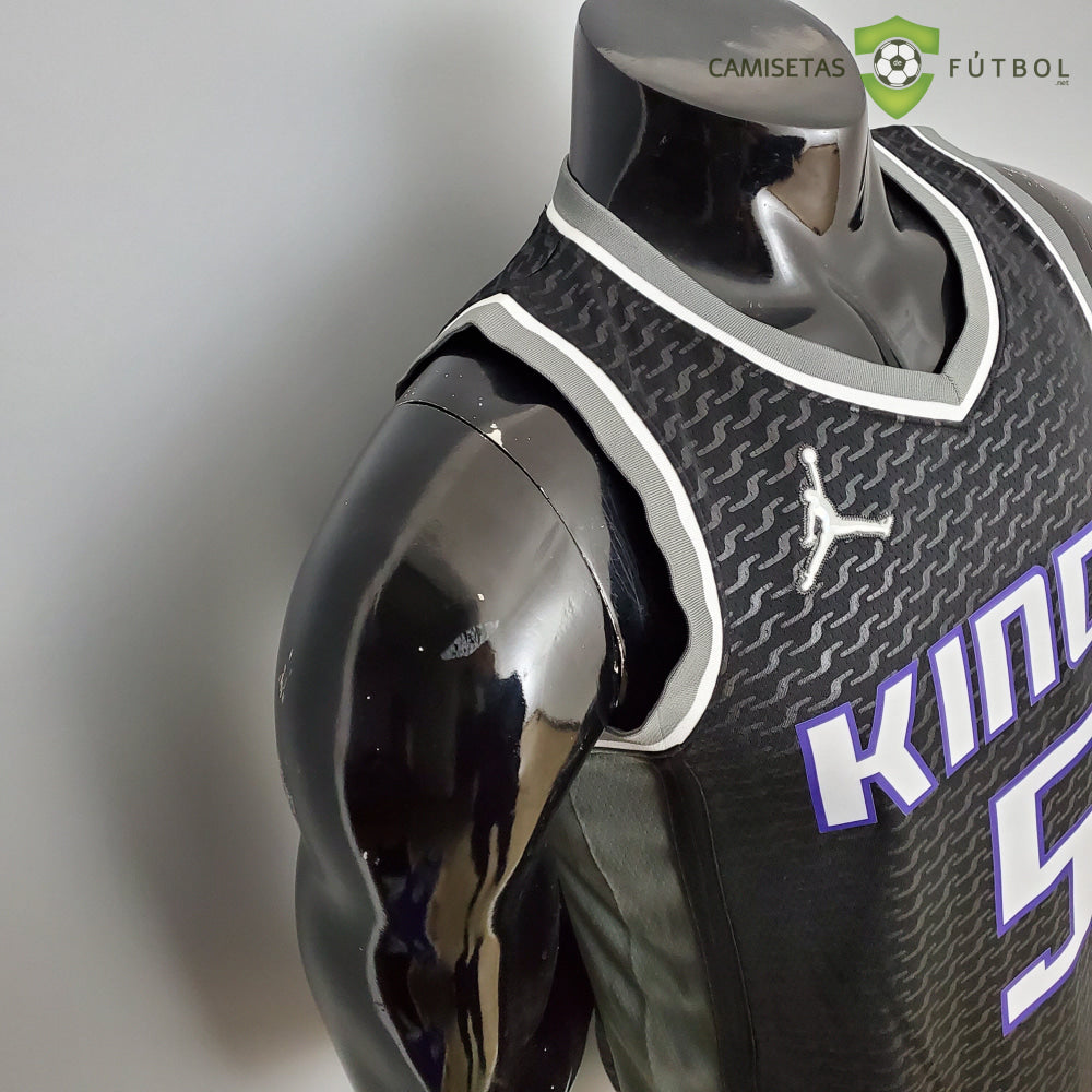 Camiseta Sacramento Kings 21-22 - Deaaron Fox 5 Negro Gris Nba