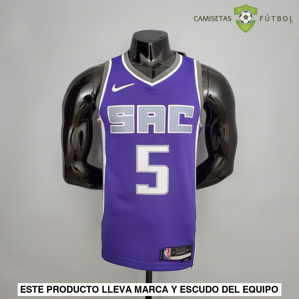 Camiseta Sacramento Kings 21-22 - Deaaron Fox 5 Violeta Nba