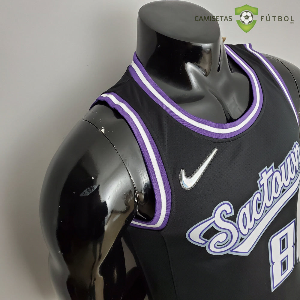 Camiseta Sacramento Kings 21-22 - Neemias Queta 88 Negro Nba