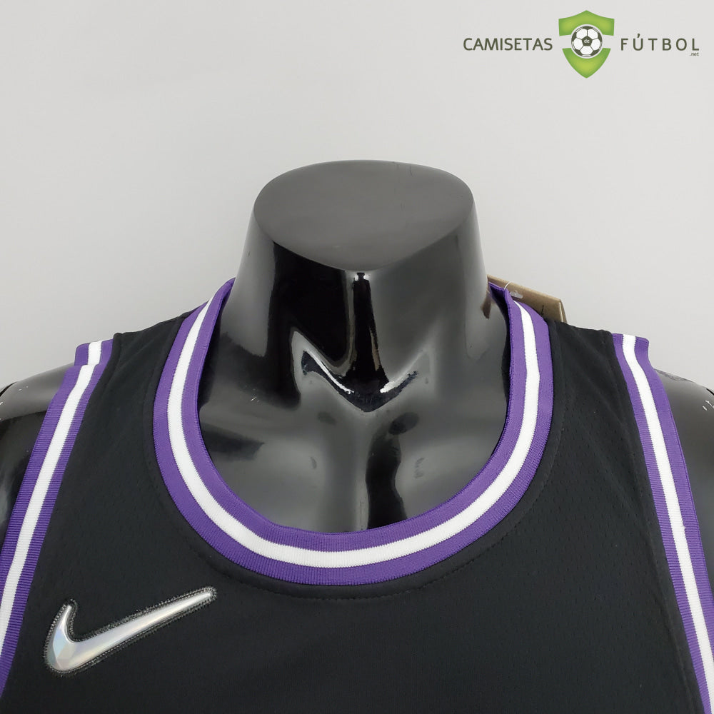 Camiseta Sacramento Kings 21-22 - Neemias Queta 88 Negro Nba