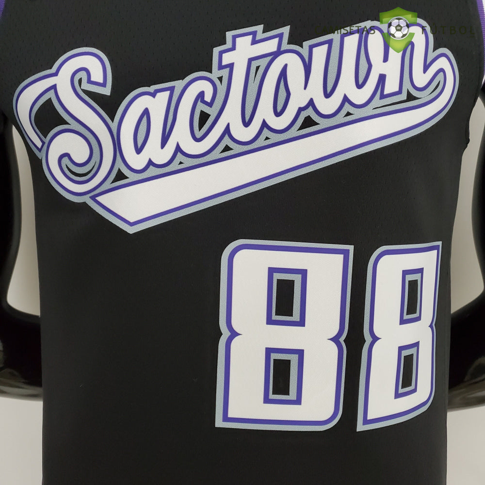 Camiseta Sacramento Kings 21-22 - Neemias Queta 88 Negro Nba
