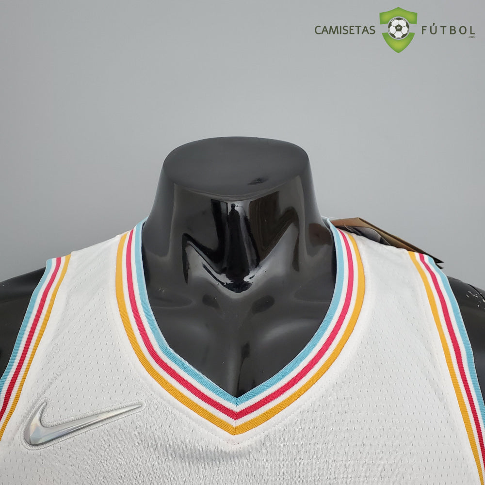Camiseta San Antonio Spurs 21-22 - Dejounte Murray 5 Blanco/Colores Nba