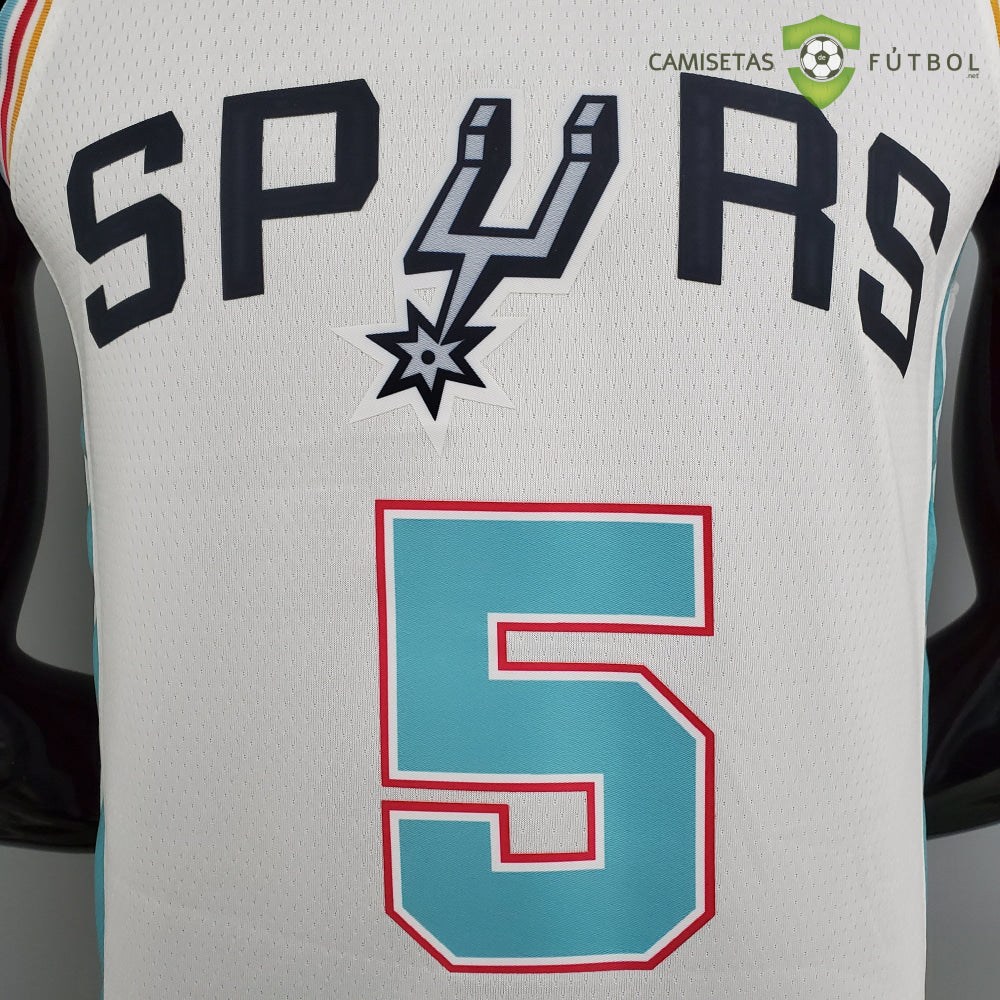 Camiseta San Antonio Spurs 21-22 - Dejounte Murray 5 Blanco/Colores Nba
