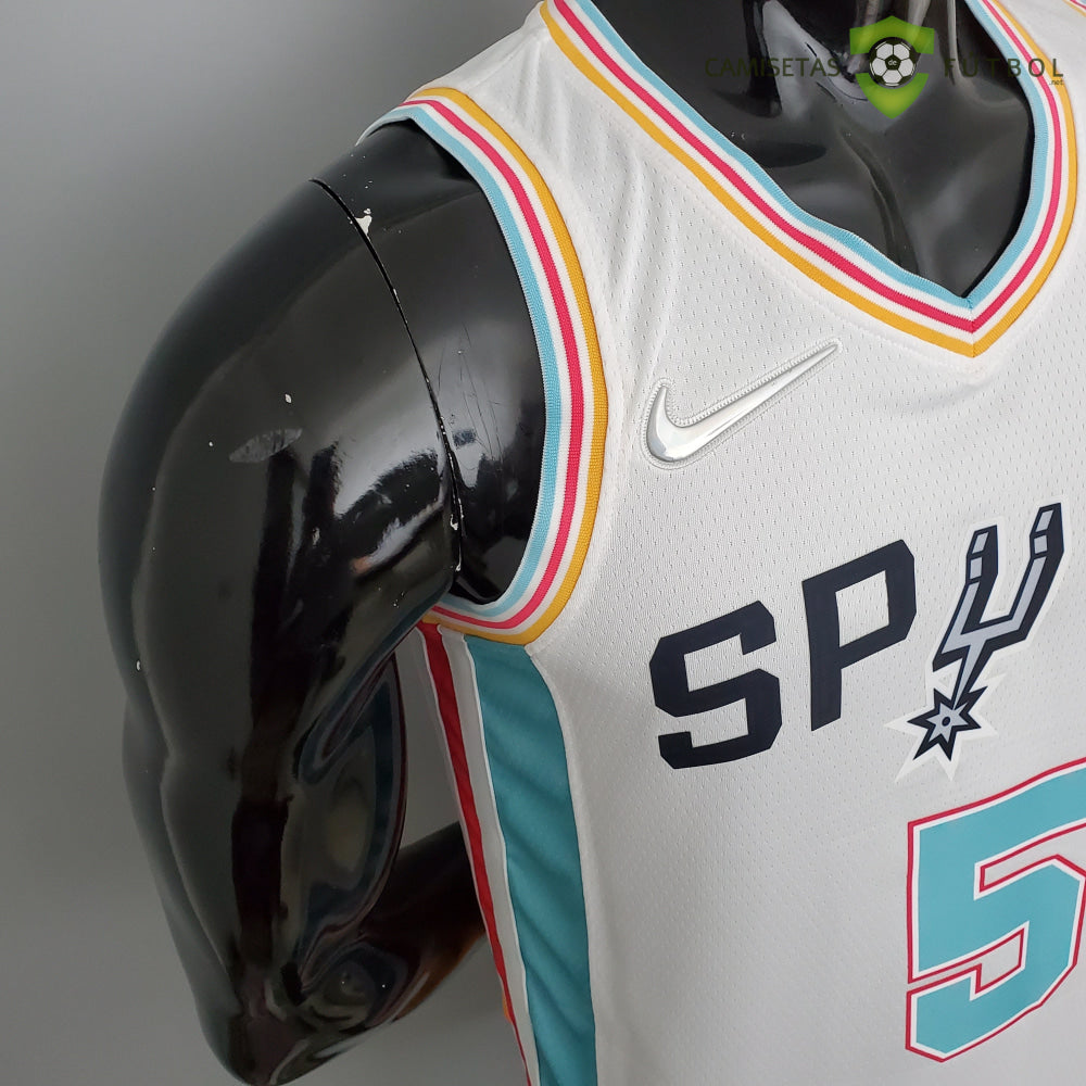 Camiseta San Antonio Spurs 21-22 - Dejounte Murray 5 Blanco/Colores Nba