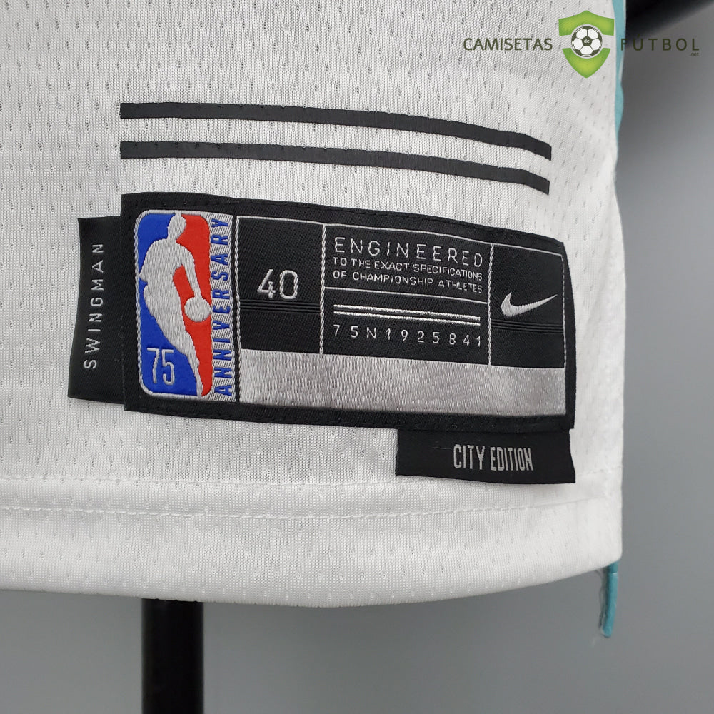 Camiseta San Antonio Spurs 21-22 - Dejounte Murray 5 Blanco/Colores Nba