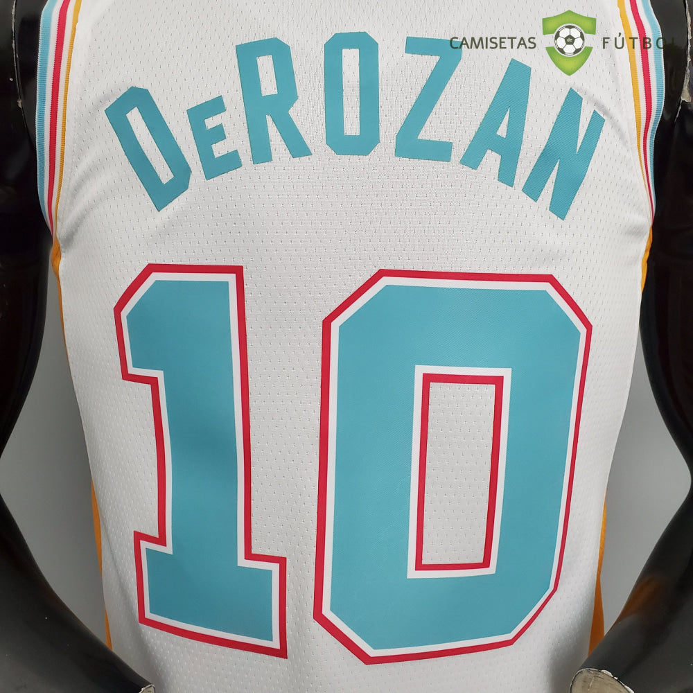 Camiseta San Antonio Spurs 21-22 - Demar Derozan 10 Blanco/Colores Nba
