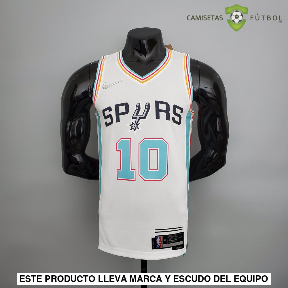 Camiseta San Antonio Spurs 21-22 - Demar Derozan 10 Blanco/Colores Nba