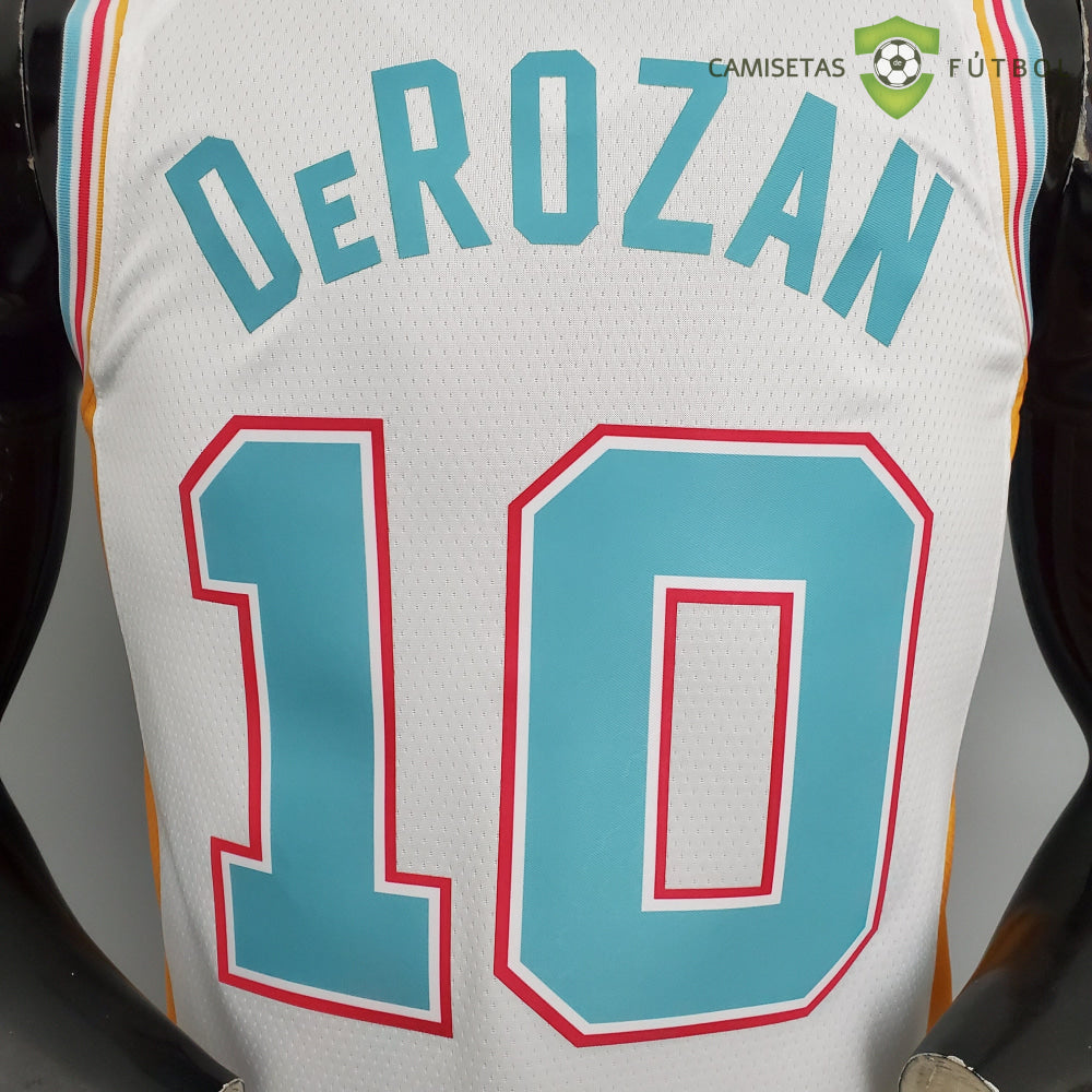 Camiseta San Antonio Spurs 21-22 - Demar Derozan 10 Blanco/Colores Nba