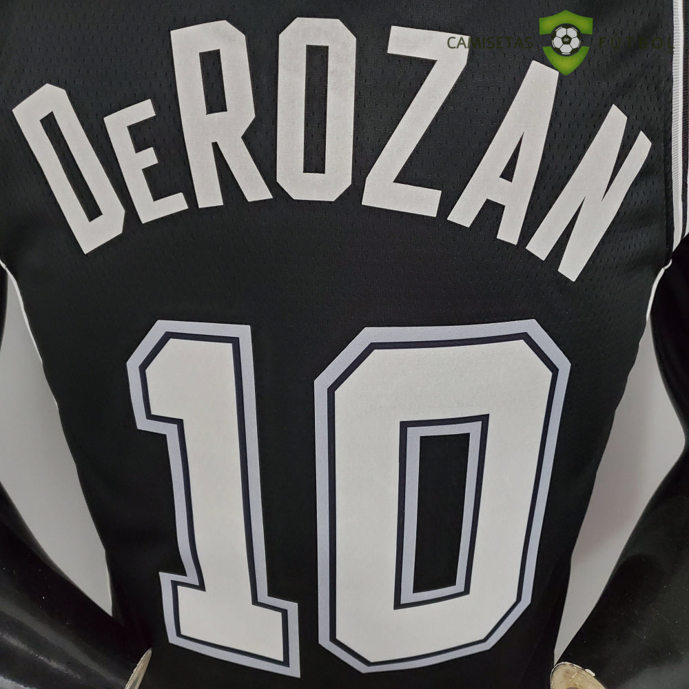 Camiseta San Antonio Spurs 21-22 - Demar Derozan 10 Negro Nba