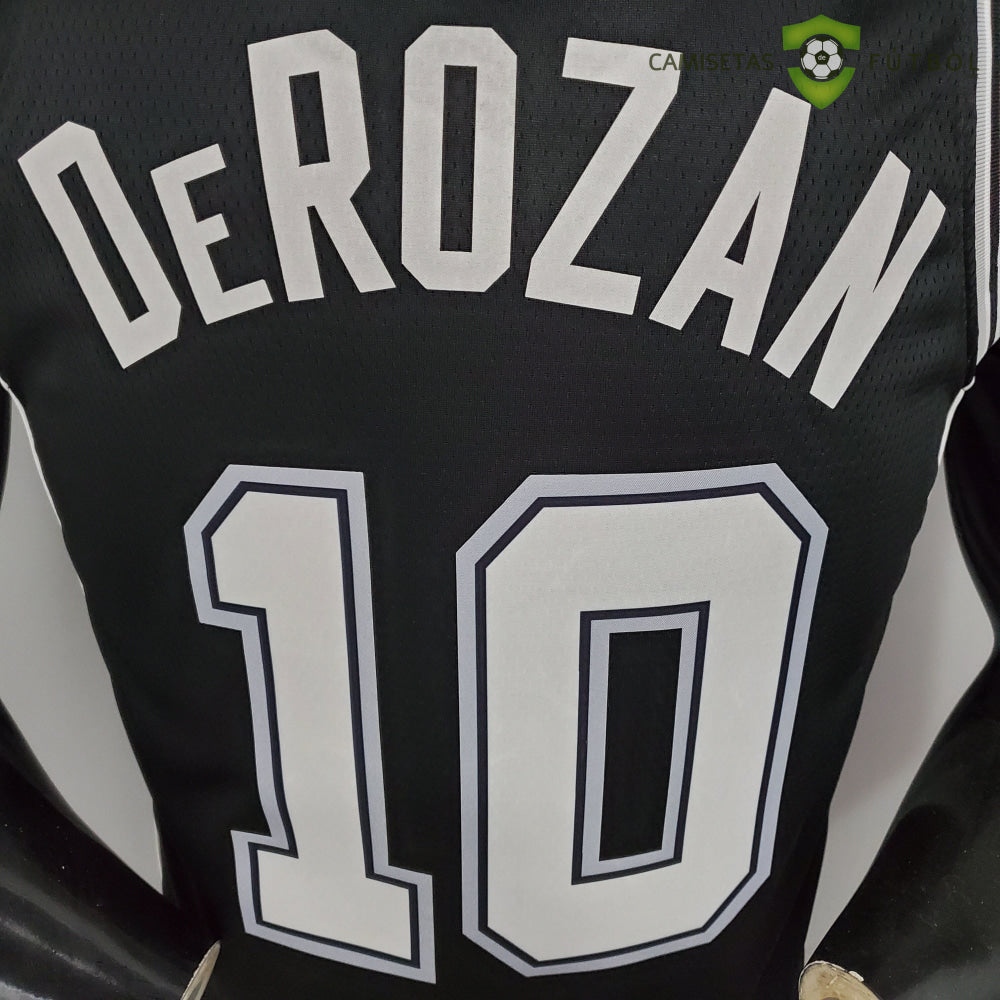 Camiseta San Antonio Spurs 21-22 - Demar Derozan 10 Negro Nba